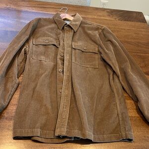 Hollister corduroy button down shirt size Large